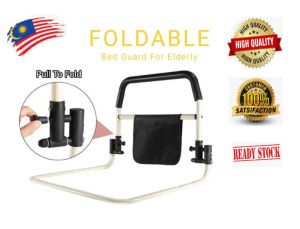 Foldable Bed Guard Rail Safety For Elderly Patients OKU From Falling Bed