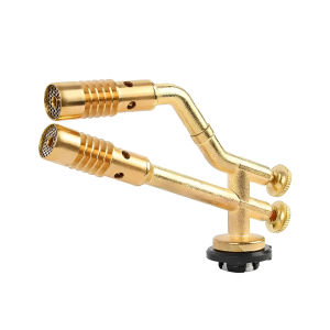 Double-Tubes Welding Torch Copper Tube Metal Material Torch High Temperature and High Firepower Double Copper Tube Low Welding Costs