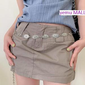 yemu MALL สายโซ่สำหรับผู้หญิงสายรัดเอวสไตล์โบฮีเมียนโลหะอเนกประสงค์สไตล์ย้อนยุคแฟชั่นสเวตเตอร์สายโซ่รัดเอวอุปกรณ์ตกแต่งร่างกาย
