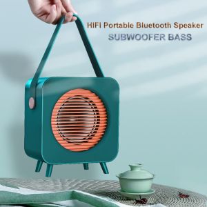 Banchugw Retro Wireless Portable Bluetooth Speaker Outdoor Bass Column Subwoofer Loudspeaker TWS Stereo Boombox Music Center caixa de som