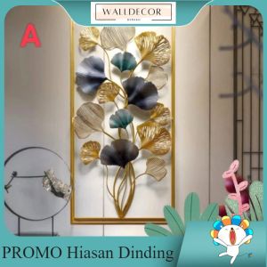 Pajangan hiasan dinding daun ginkgo/luxury wall decor Ginkgo leaf