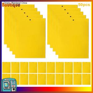 30/50/100 Pcs Fruit Fly Traps Double Sided 8x6/8x4 Inch Sticky Gnat Traps Killer Yellow Insect Trap for Flying Insect