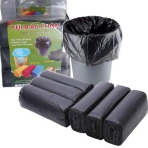 Set 3 cuộn túi nilon túi rác tự phân hủy size lớn 55x65cm-túi 10kg Phukienprocare