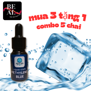 Combo 5 chai Xanh Methylen 5ml – Khử khuẩn diệt nấm phòng bệnh cho cá