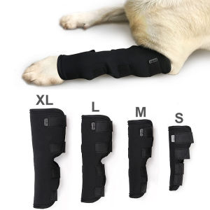 DY Loving 1pc Pet Hock Brace Knee Pads for Leg Hock Joint Wrap Breathable Injury Recover Legs Dog Protector Support Dog Leggings Strap Bandages