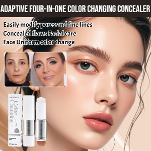Adaptive Four-In-One Color Changing Concealer Flawless Hydrating Foundation Stick Long-Lasting Makeup Matte High Coverage