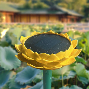 HD-702 Solar Lotus Buddhist Music Player | Eco Charging