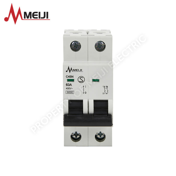 Miniature Circuit Breaker 2 Pole [40A-63A] [Meiji Miniature Circuit ...