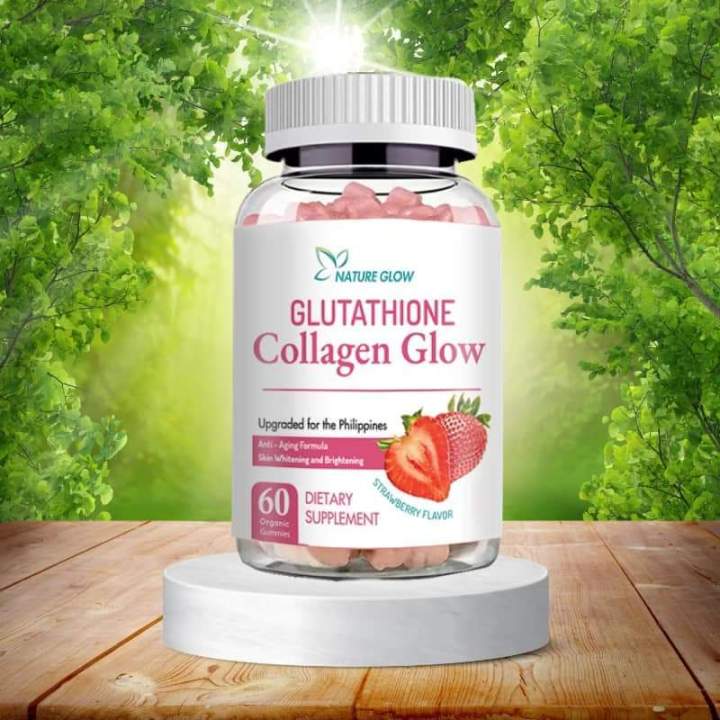 NATURE GLOW Gluta'thione Collagen Glow (60 Organic Gummies) - Filipino  Favorite