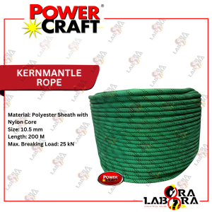 Powercraft Kernmantle/Static Rope 10.5mmx200M PCSR-105200