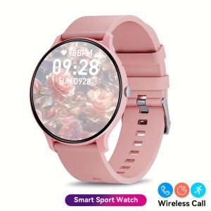 (HD1)LAXASFIT 2025 Smart Watch HD Full Screen Touch IP67 Waterproof Pedometer Monitor