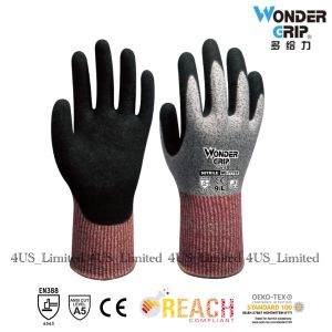 Wonder Grip WG-777CF Cut 5 EN388-4543 Nitrile Double Palm Coating