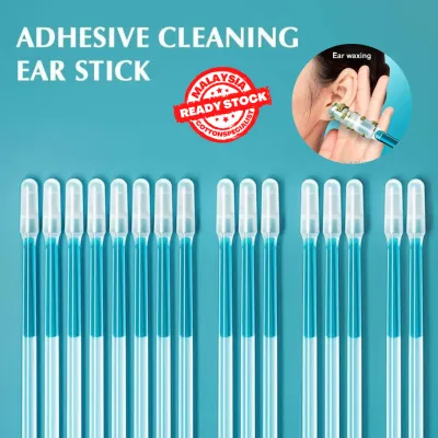 [ READY STOCK ] 24pcs Size Small/Large Reusable Soft Silicone Cleaning Ear Stick Earwax Removal Ear Swabs Pick Ear Buds