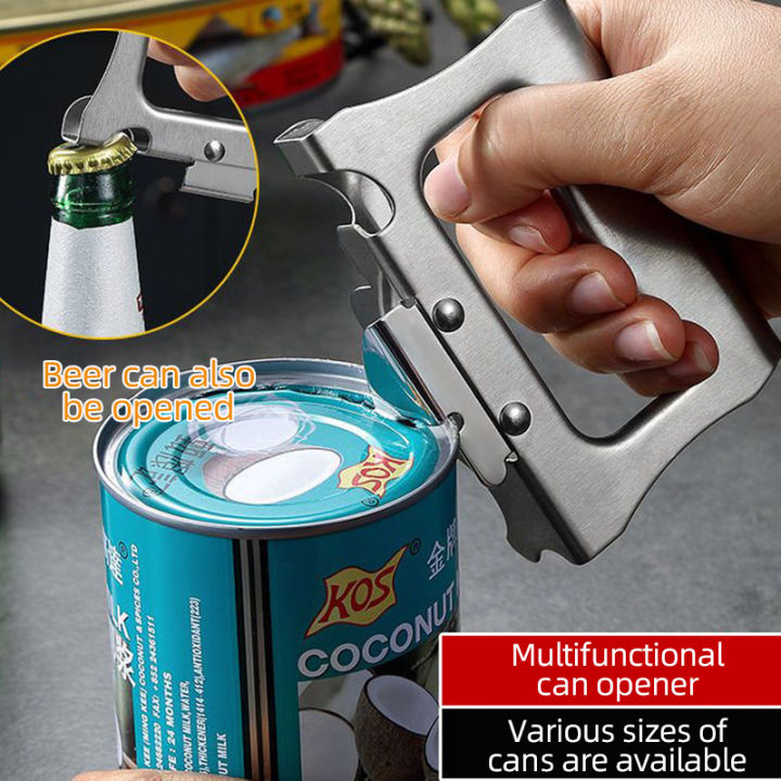 Manual Can Opener 2 in 1 Japanese Can Opener Beer Opener Stainless
