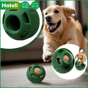 HATELI Dog Slow Feeder Ball Long Lasting Interactive Toy to Keep Your Puppy Distracted Safe for Dogs Low Mess Design Dog Food Leakage Silicone Dog Chew Toy