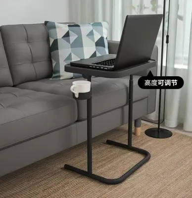 Minimalist Liftable Foldable Laptop Table With cup holder Home Adjustable Computer Desk Portable Writing Study table