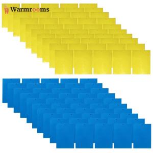 100Pcs Catching Aphid Insects Killer Waterproof Double Sided Sticky Trap for Gnats for Flying Plant Insect Fungus Gnats