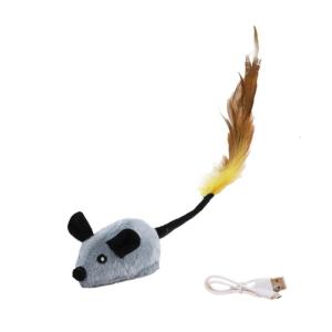 Mouse Toy for Pet Cats Self Teaser Electric Mouse Cats Indoor Hunting Activity Toy Swatting Mouse Cats Entertainment Toy
