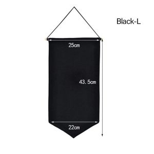 Multi-functional Portable Jewelry Display Hanger Blank Canvas Nordic Hanging Ornament Storage Cloth Brooch Display Flag Pin Badge Pin Display Pennant Black White Fabric Flag Lapel Badge Jewelry Storage Rack Brooches Canvas Wall Banner Decoration Show