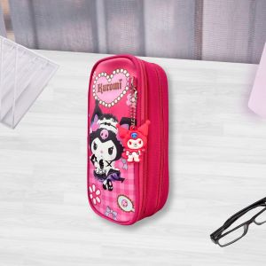 < 8818 > Pencil Case Kotak Pensel Sanrio Collection / Cute Design Kuromi Cinamoroll Girl Kanak-Kanak Cartoon Stationery