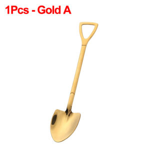 4/2/1Pcs Stainless Steel Shovel Spoons Coffee Tea Spoon Ice Cream Dessert Fruit Party Scoop Kitchen Tools Tableware Set