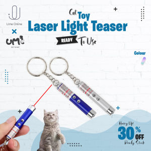 Ume Pet Cat Laser Light Toy Teaser 2in1 Mini Laser Pen Cat Toy Laser Pointer Pen LED Light Mainan Kucing Cat Chaser 镭射笔