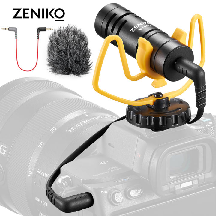 VM01 Professional Video Microphone, Lightweight Directional Shotgun Microphone For Camera Smartphone With Shock Mount