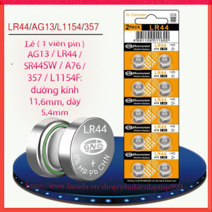 Lẻ 1 Viên Pin Cúc Áo AG13 / LR44 / SR44SW / A76 / 357 / L1154F