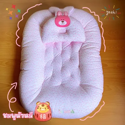 ที่นอนเด็กทารก เบาะรังผึ้ง เบาะไข่ ผ้าCotton ลายการ์ตูน หนา นุ่ม มีของพร้อมส่ง