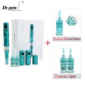 New Dr Pen A6S Electric With 12pcs Needl-esHead Wireless Microneed-ling Professional Derma Auto Micro Mesotherapy Beauty Machine