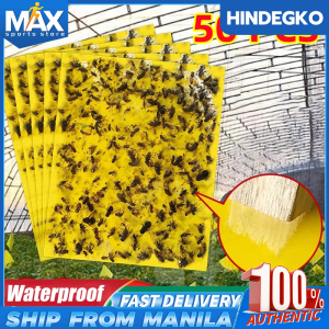 100PCS Powerful Fly Trap Bug Sticky Plate Yellow Double-sided Armyworm Board Catch Silkworm Trap Killer Indoor and Outdoor Flying Plant Insects Such as Fungi Gnats Whitefly Aphid Leaf Miner Other Flying Plant Insects 25x20cm