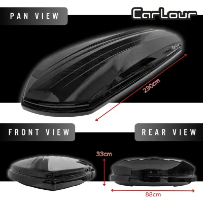 Universal Roof Box Roofbox CARLOUR 360L/380L/390L/420L/450L/480L/560L/600L/Litre Roof Luggage Carrier Car Top Cargo Box Storage Box Waterproof Boxes Outing Outdoor Storage