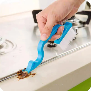 Window Groove Cleaning Brush Scraper Brush Gap Track Cleaning Brushes Window Door Gap Dirty Cleaning Sill Crevice Cleaner Toilet Cleaning Brush with Long Handle / Household Multifunction Deep Clean Scraper for Floor TubTil