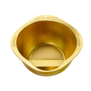 Thép không gỉ lưới ráo nước dụng cụ để ráo nước rau củ trái cây nhà bếp dụng cụ vệ sinh máy vo gạo Lọc bát dễ dàng để làm sạch