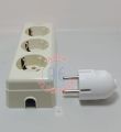 Stop Kontak Socket Stop Kontak Colokan 2,3,4 Lubang + Steker Arde Bulat. 