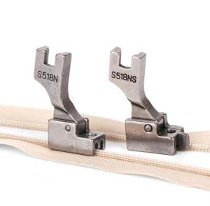 S518 518N 518NS Invisible Zipper Foot With Guide For Industrial Lockstitch Machine Flat Car Accessories Sewing Seam Brother Juki