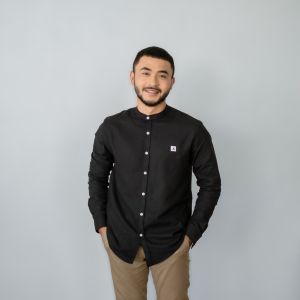 Kemeja Shanghai Pria Lengan Panjang Linen Polos Premium Adem – ANCSTR