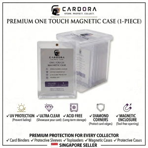 Cardora Premium One Touch Magnetic Case Magnetic Enclosure Magnetic Cover for TCG Pokemon MTG 35pt Cards