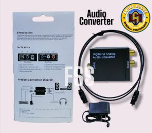 Digital to Analog Audio Converter Digital Optical Coaxial Toslink to Analog L/R Audio Convert