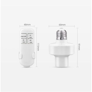 E27 Wireless Remote Control Light Bulb Base Holder LED Bulb Remote Switch Socket Converter
