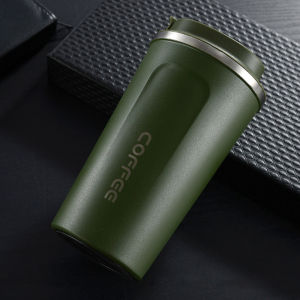Stainless Steel Coffee Mugs 380ml/510ml Insulation Water Bottle Cups Drinkware With Double Lid Travel Tea Mug