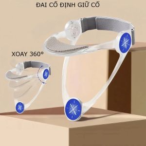 Đai Cố Định Cổ 360° Chống Gù – Đai Hỗ Trợ Cột Sống Cổ Giảm Đau Vai Gáy Do Ngồi Lâu