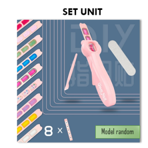 Mainan Anak Perempuan Nail Art Stiker Kuku Menicure Kutek Sticker Tahan Air