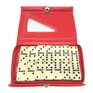 1Set 28Pcs Kartu Domino Batu Gaple Dengan Kemasan Pvc / Kartu Domino