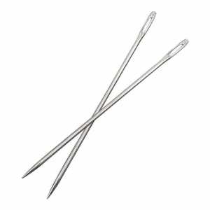 2Pcs 25cm Needle Elastic Threader Elastic Waist Rope Hat Rope Pant Shoelace Crochet Tool