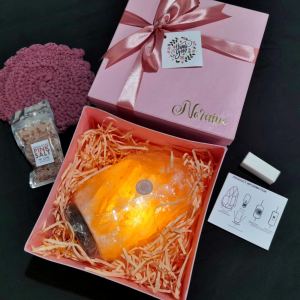 Personalized Premium Himalayan Salt Lamp Gift Package Souvenir for Wedding Baptismal Giveaway