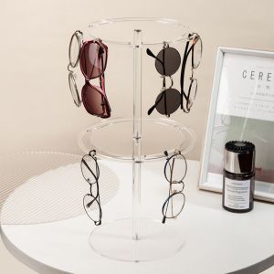 O-KAY Rak Pameran Kacamata Putar Akrilik Berkelas Tinggi Pilihan Berkelompok Putar Kacamata Matahari