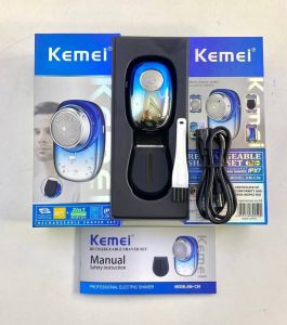 REALPICT ALAT CUKUR JENGGOT/KUMIS MINI 2in1 KEMEI KM-C59 WATER PROOF