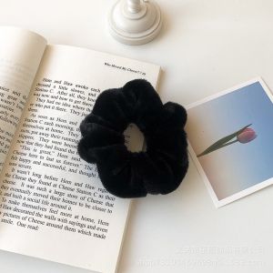 GBS Ikat Rambut Scrunchie Korea Gelang Hairband Kunciran Cepol Jilbab Lingkar Besar Bulu Lembut