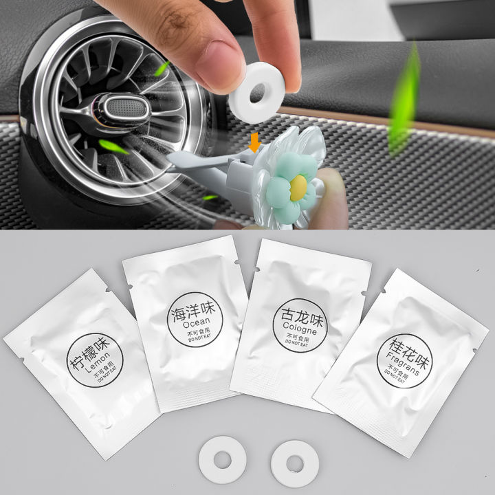10pcs PE Fragrant Tablets for Car Air Outlet Fragrance Supplement Air